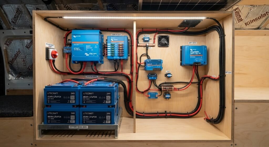 battery connection setup