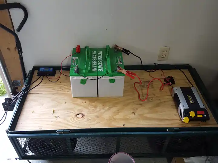 Solar power equipment including battery storage and power electronics